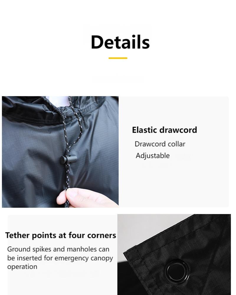 3-in-1 Multifunctional Tactical Rain Poncho for Adults | Waterproof & Breathable | Cycling, Hiking, Camping, and Outdoor Use