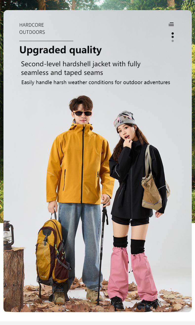 Unisex Lightweight Hard Shell Jacket – Windproof & Waterproof for Hiking, Trekking & Outdoor