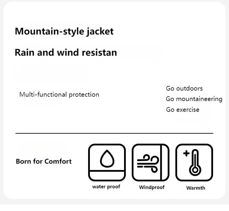 Unisex Lightweight Hard Shell Jacket – Windproof & Waterproof for Hiking, Trekking & Outdoor