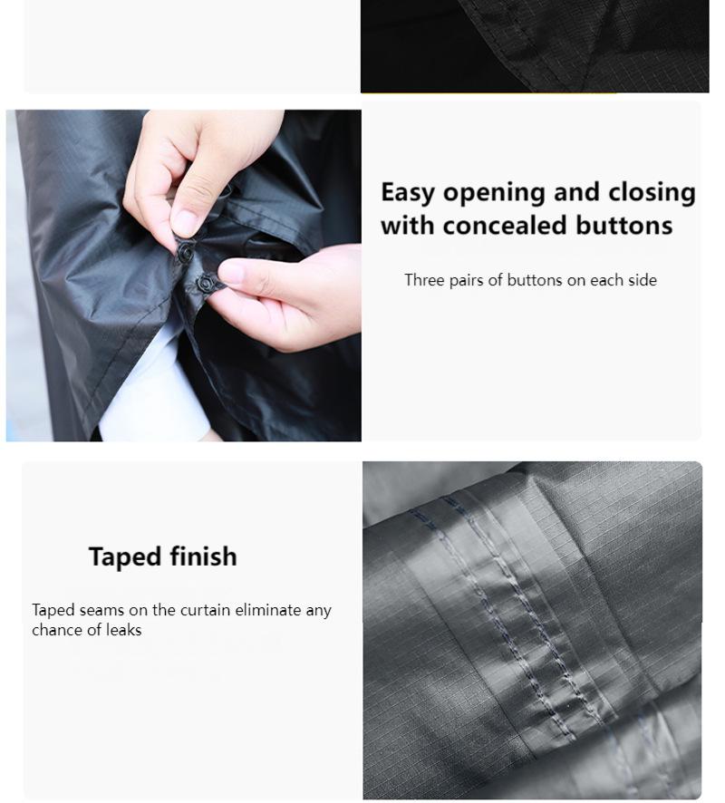 3-in-1 Multifunctional Tactical Rain Poncho for Adults | Waterproof & Breathable | Cycling, Hiking, Camping, and Outdoor Use
