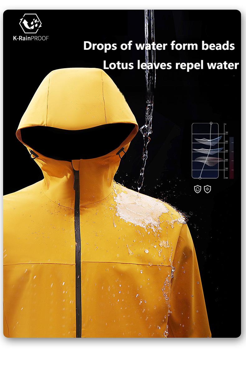 Unisex Lightweight Hard Shell Jacket – Windproof & Waterproof for Hiking, Trekking & Outdoor