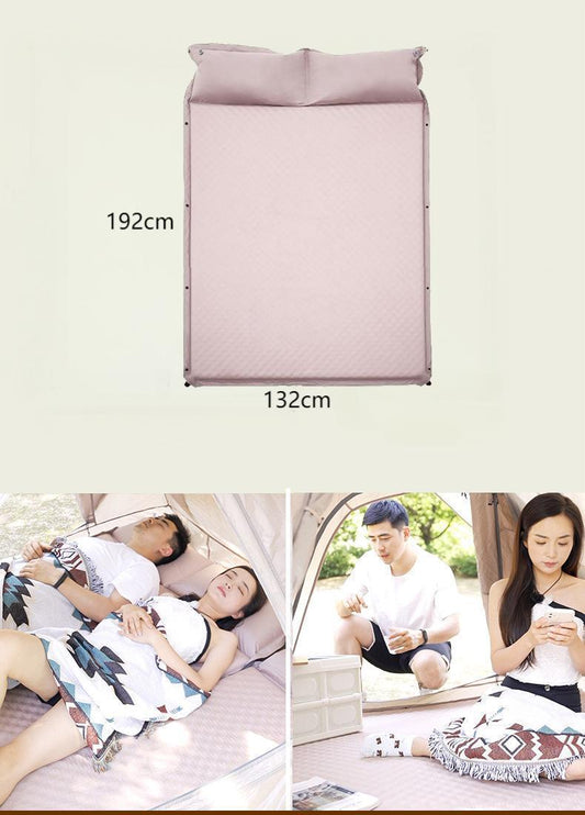 New Outdoor Camping Self-Inflating Sleeping Pad – Double Air Mattress for Tents & Hiking
