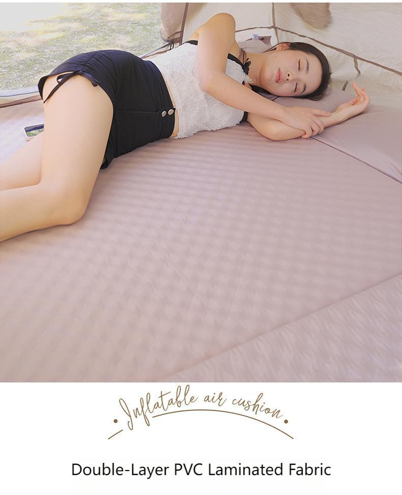New Outdoor Camping Self-Inflating Sleeping Pad – Double Air Mattress for Tents & Hiking