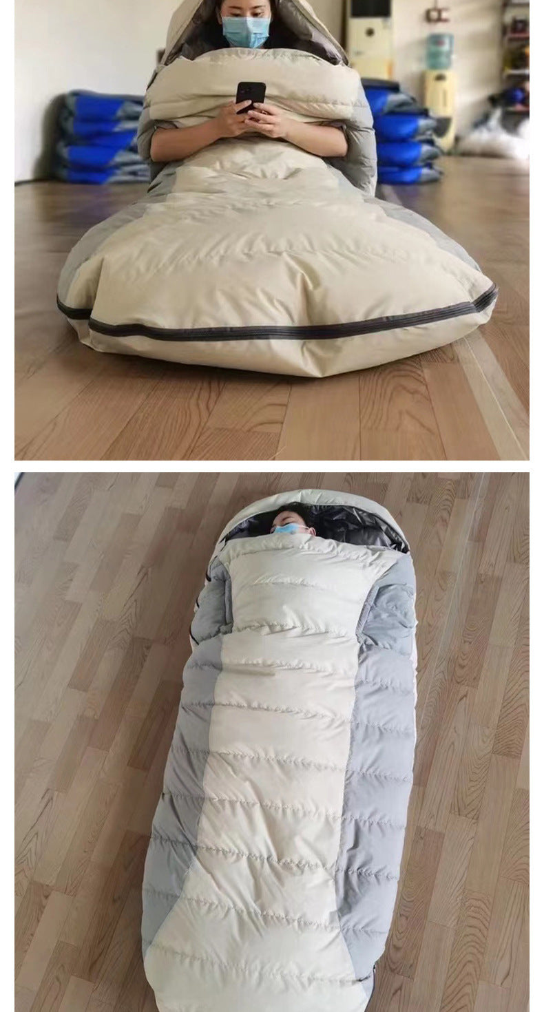 Ultralight Egg-shaped Down Sleeping Bag – White Duck Down, Splicable Ultralight Sleeping Bag for Camping, Hiking, Nap, Outdoor Use