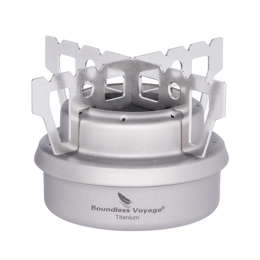 Boundless Voyage Titanium Spirit Alcohol Stove Outdoor Camping Mini Spirit Cooker Alcohol Burner for Picnic Backpacking