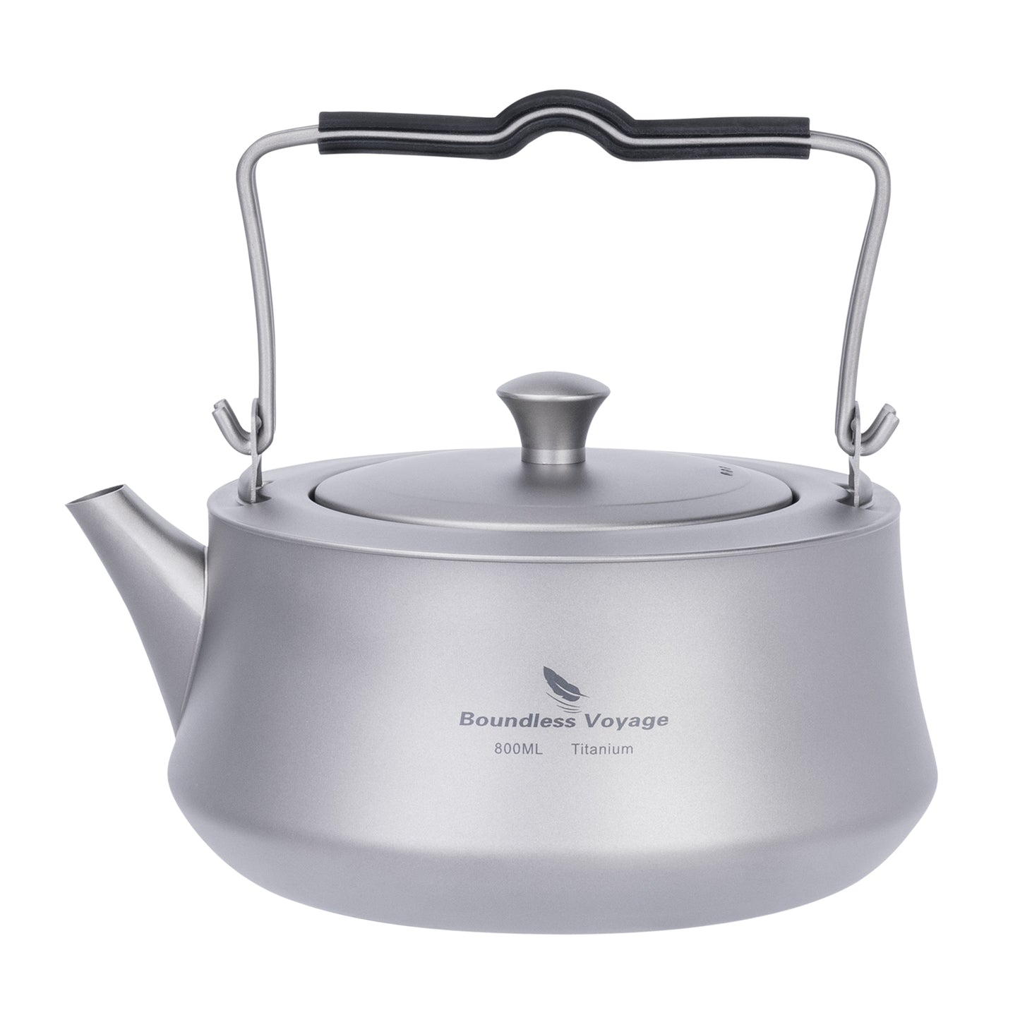 Boundless Voyage 800ML Titanium Kettle with Filter & Folding Handle Ultralight Teapot Outdoor Camping Water Jug for Loose Tea Ti3093D