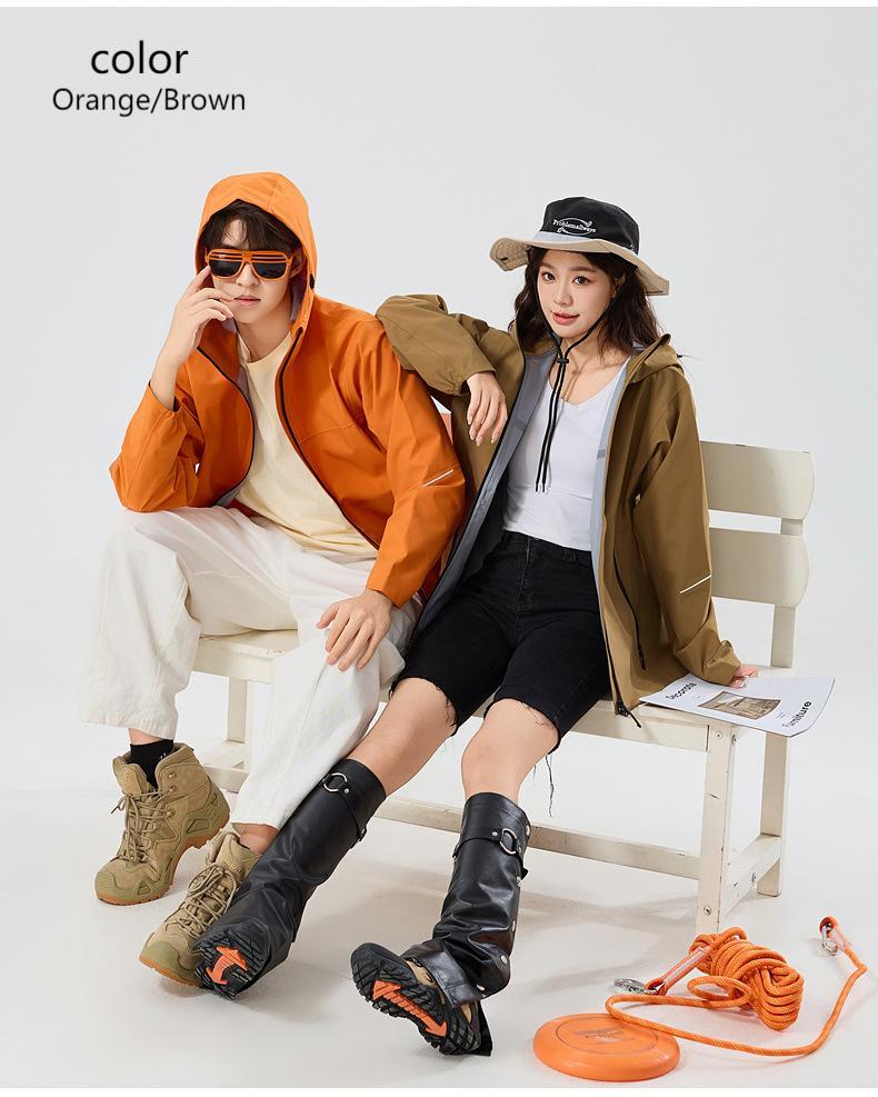 Unisex Lightweight Hard Shell Jacket – Windproof & Waterproof for Hiking, Trekking & Outdoor