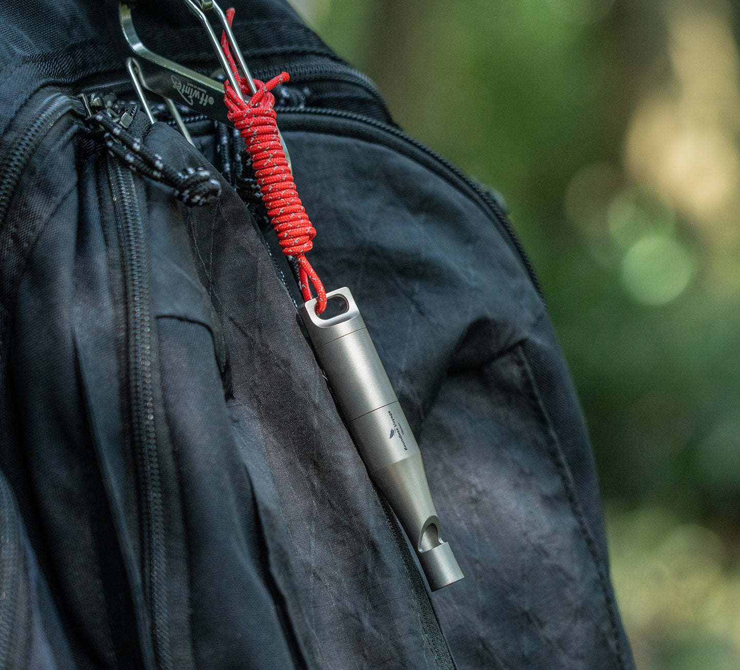 Boundless Voyage Titanium Emergency Whistle – Eco-Friendly TA1 Titanium Survival Safety Whistle with Lanyard | Loud, Lightweight & Durable for Camping, Hiking & Outdoor Sports