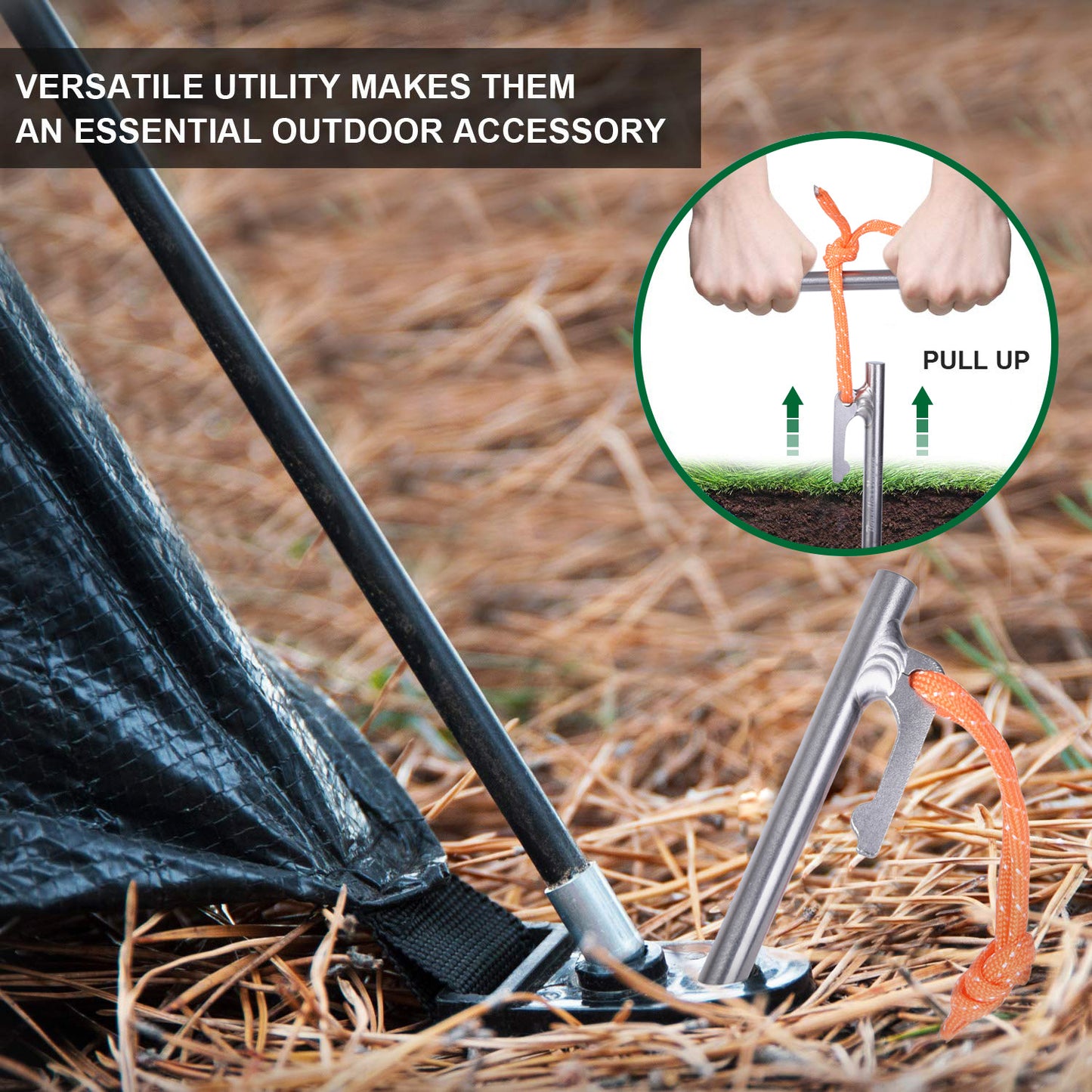 Ultra-Durable Titanium Tent Pegs | Lightweight, Rust-Resistant & Strong for Camping, Hiking & Outdoor Adventures