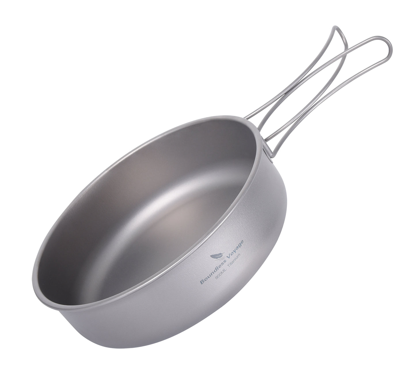 Boundless Voyage Multifunctional Titanium Steamer Soup Pot Frying Pan Set with Lid Outdoor Camping Wok Tea Tray Saucepan Mess Kit