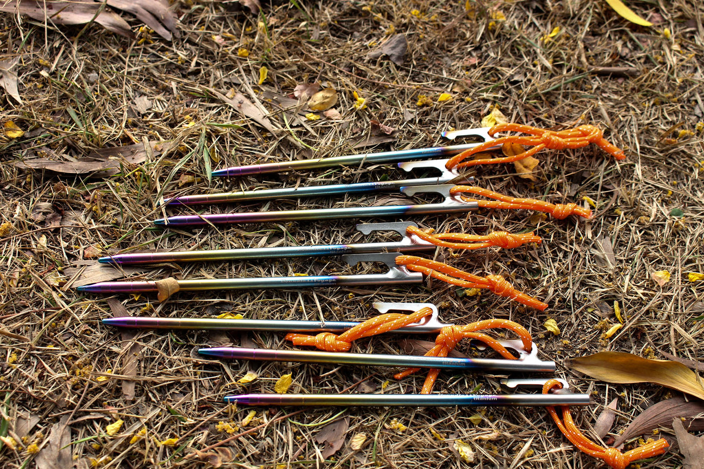 Titanium Tent Pegs | Ultra-Durable, Lightweight & Rust-Resistant for Secure Grounding on Outdoor Adventures