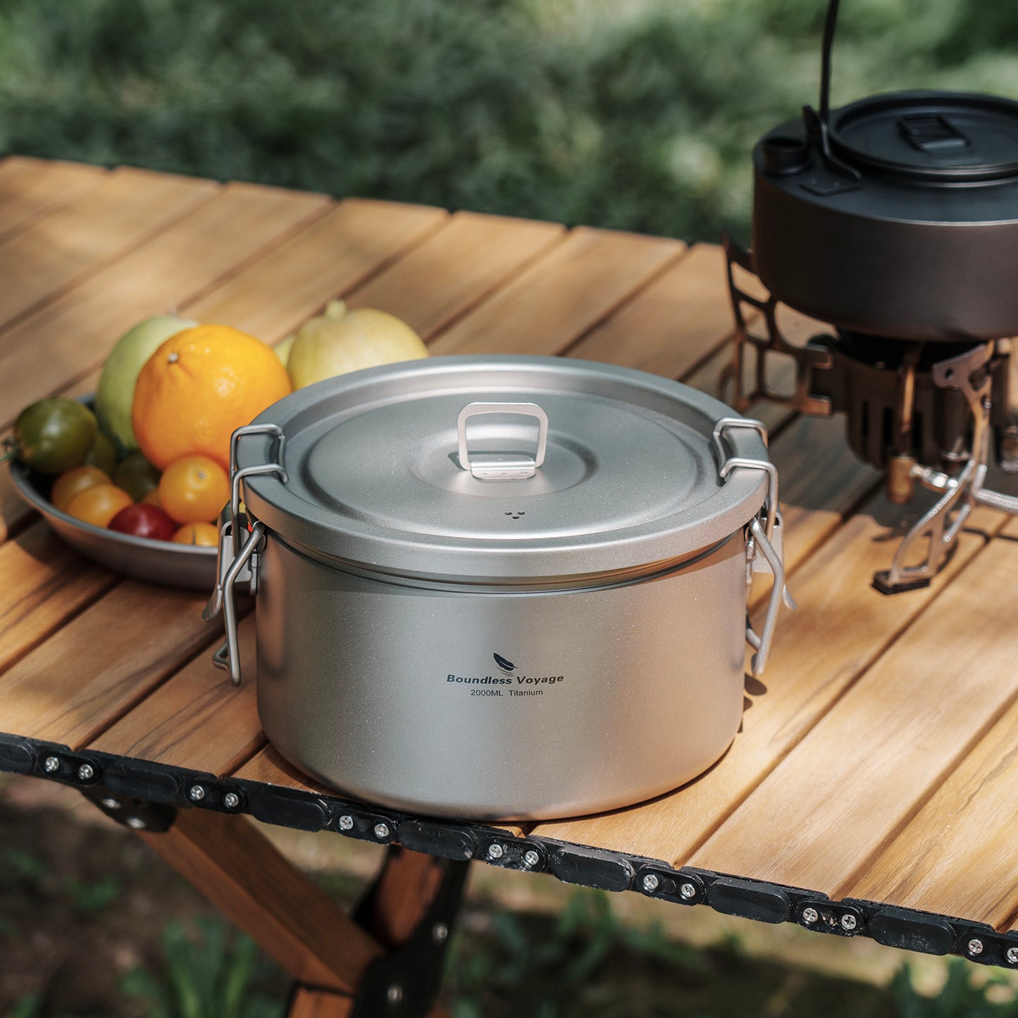 Boundless Voyage Titanium Outdoor Cooking Pot – Ultralight Multi-Purpose Camping Cookware