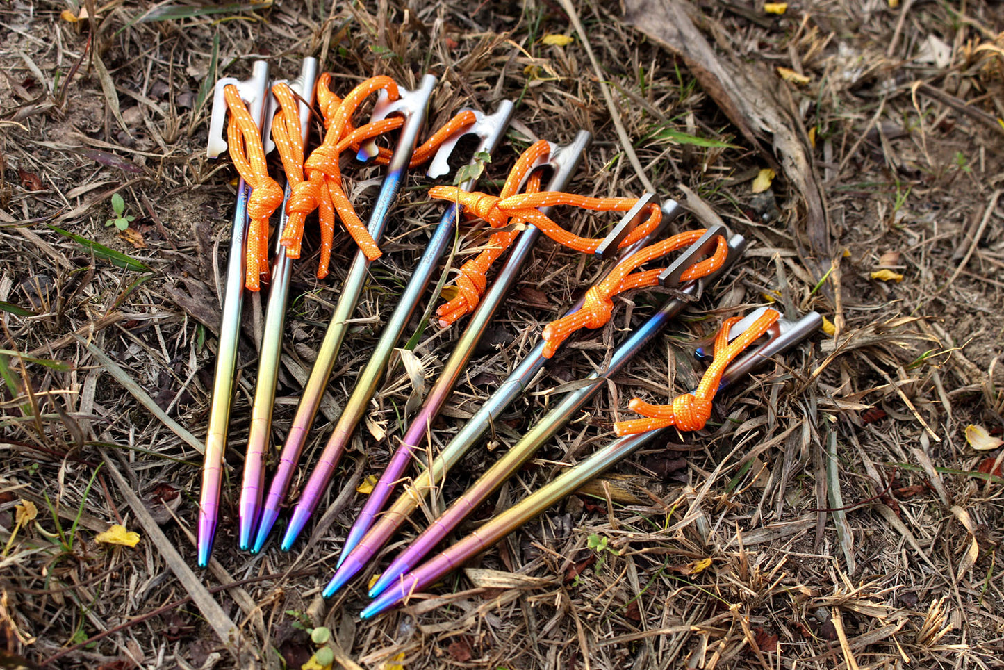 Titanium Tent Pegs | Ultra-Durable, Lightweight & Rust-Resistant for Secure Grounding on Outdoor Adventures