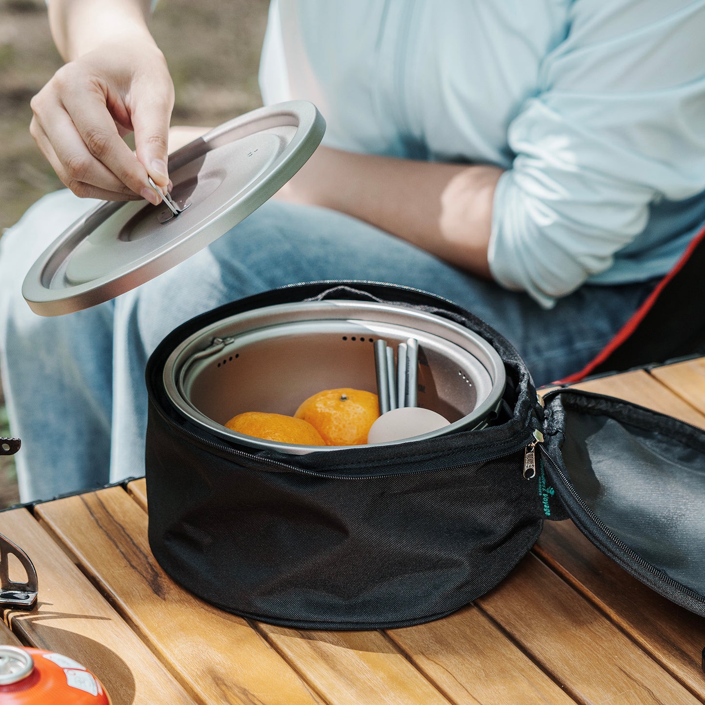 Boundless Voyage Titanium Outdoor Cooking Pot – Ultralight Multi-Purpose Camping Cookware