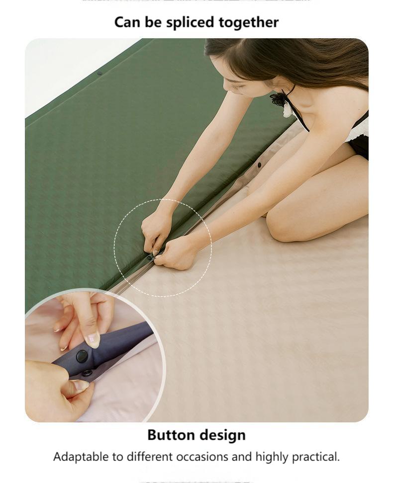 New Outdoor Camping Self-Inflating Sleeping Pad – Double Air Mattress for Tents & Hiking