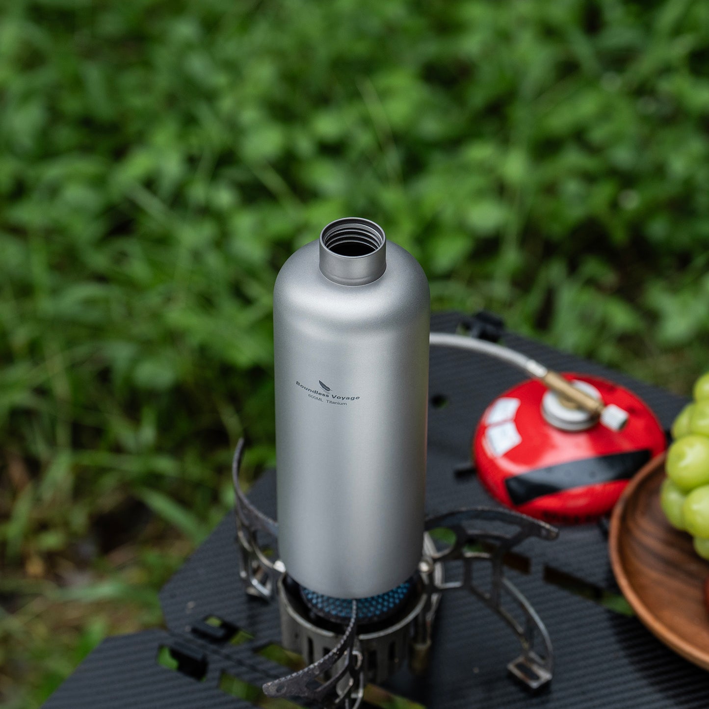 Boundless Voyage 600ml Titanium Bottle – Lightweight, Leak-Proof & Rust-Free for Camping, Hiking & Daily Hydration