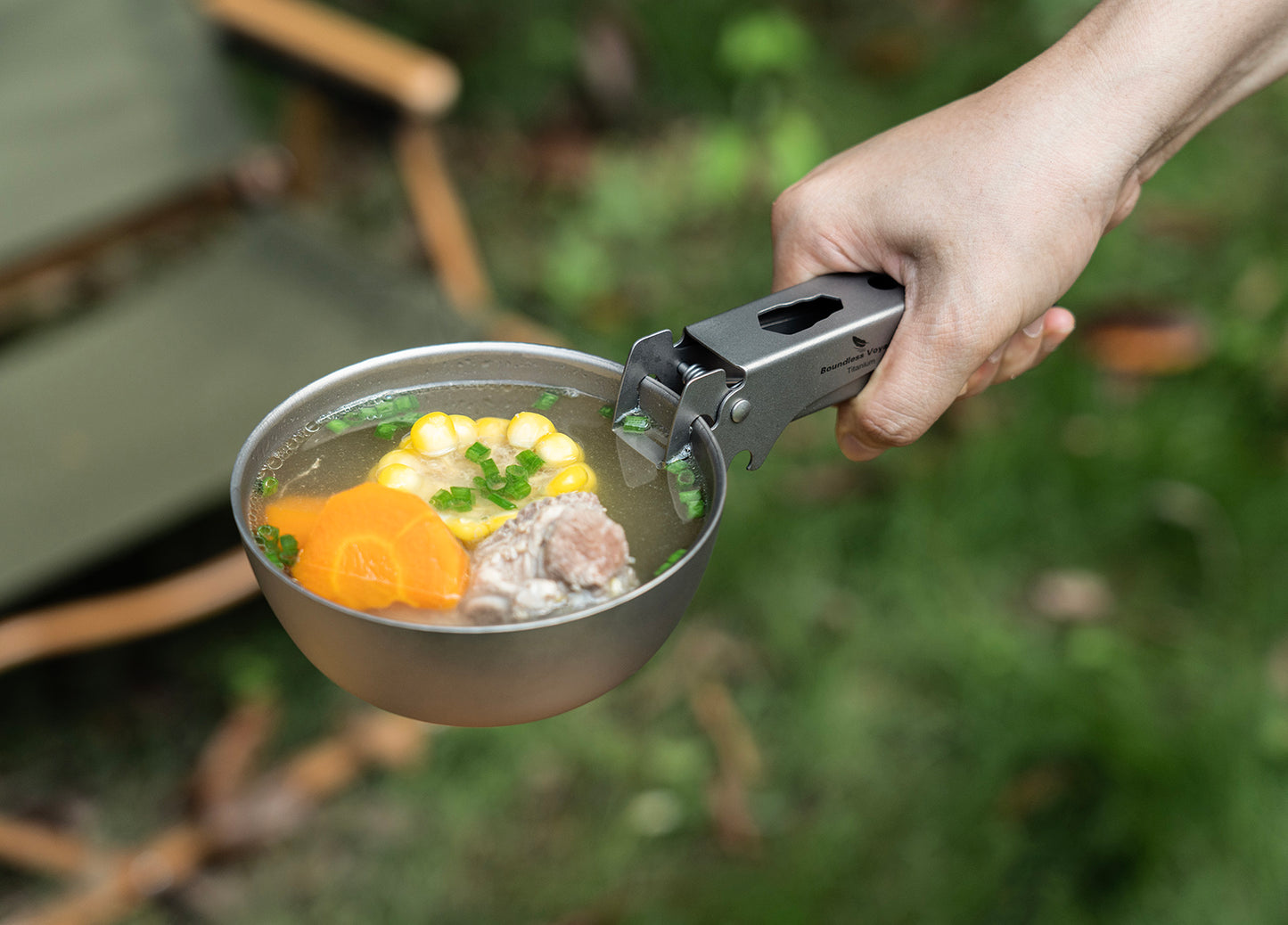 Boundless Voyage Titanium Hot Plate Gripper Anti-Scalding Bowl Dish Clips Non-Slip Tongs Clamp Holder Multifunctional Kitchen Tool