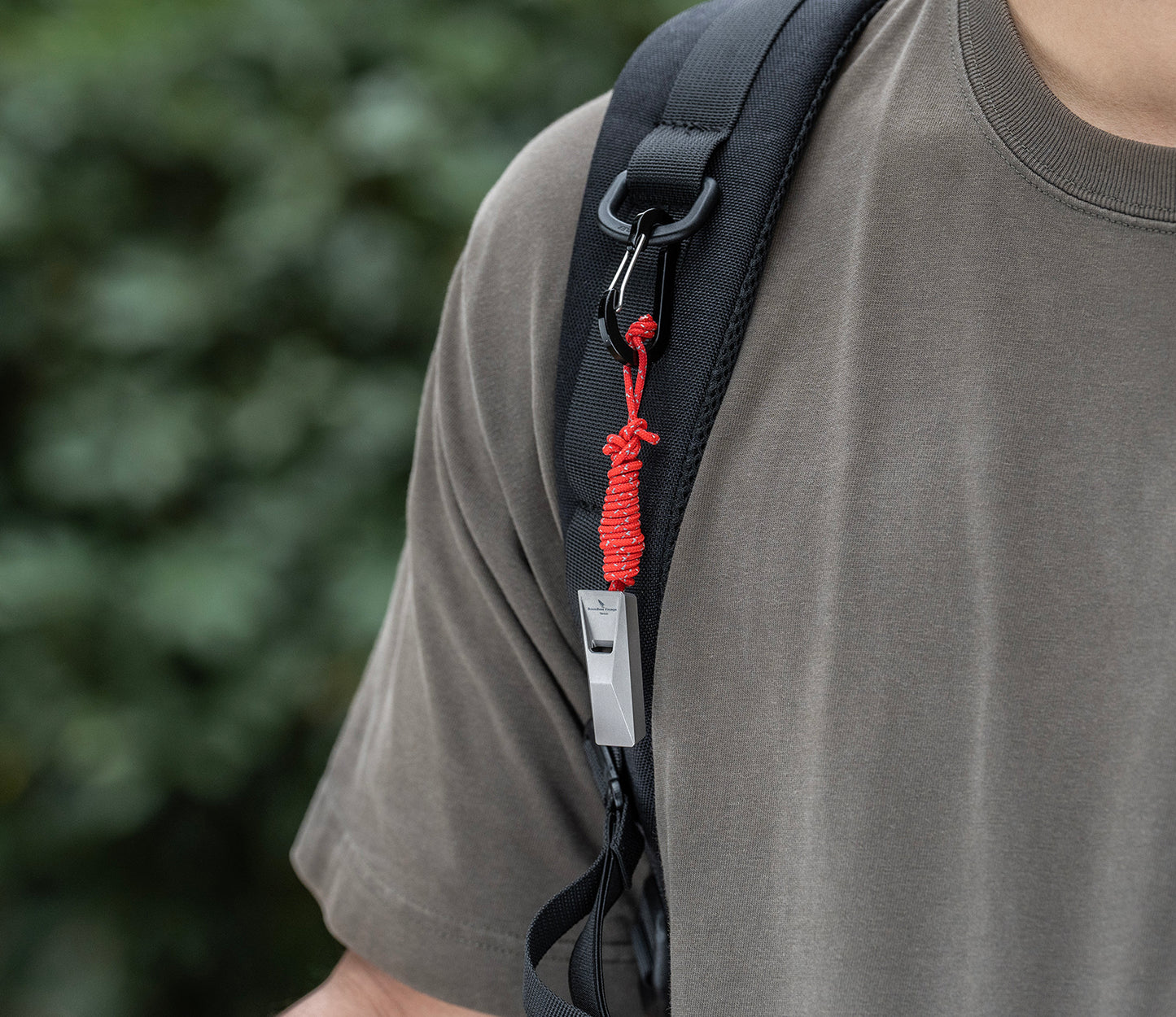 Boundless Voyage Titanium Whistle Emergency Survival Safety Whistles with Lanyard Loud for Outdoor Camping Hiking Coaches Training Sports Keychain Whistle