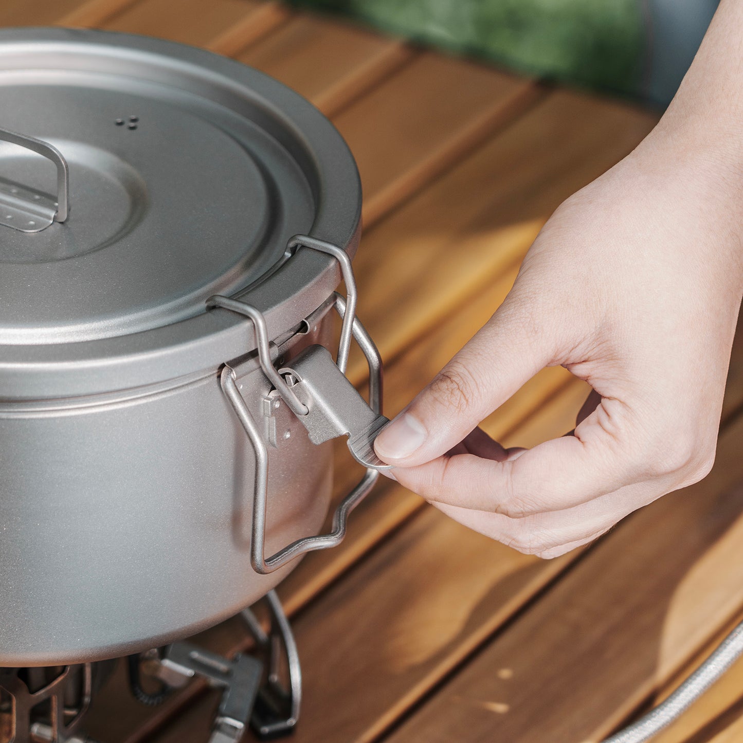 Boundless Voyage Titanium Outdoor Cooking Pot – Ultralight Multi-Purpose Camping Cookware