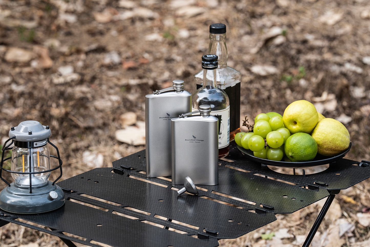 Boundless Voyage Titanium Flask 200ml- Ultralight & Durable Camping Essential - Flavor-Resistant Flask Bottle for Whiskey Vodka Wine Outdoor Travel Equipment
