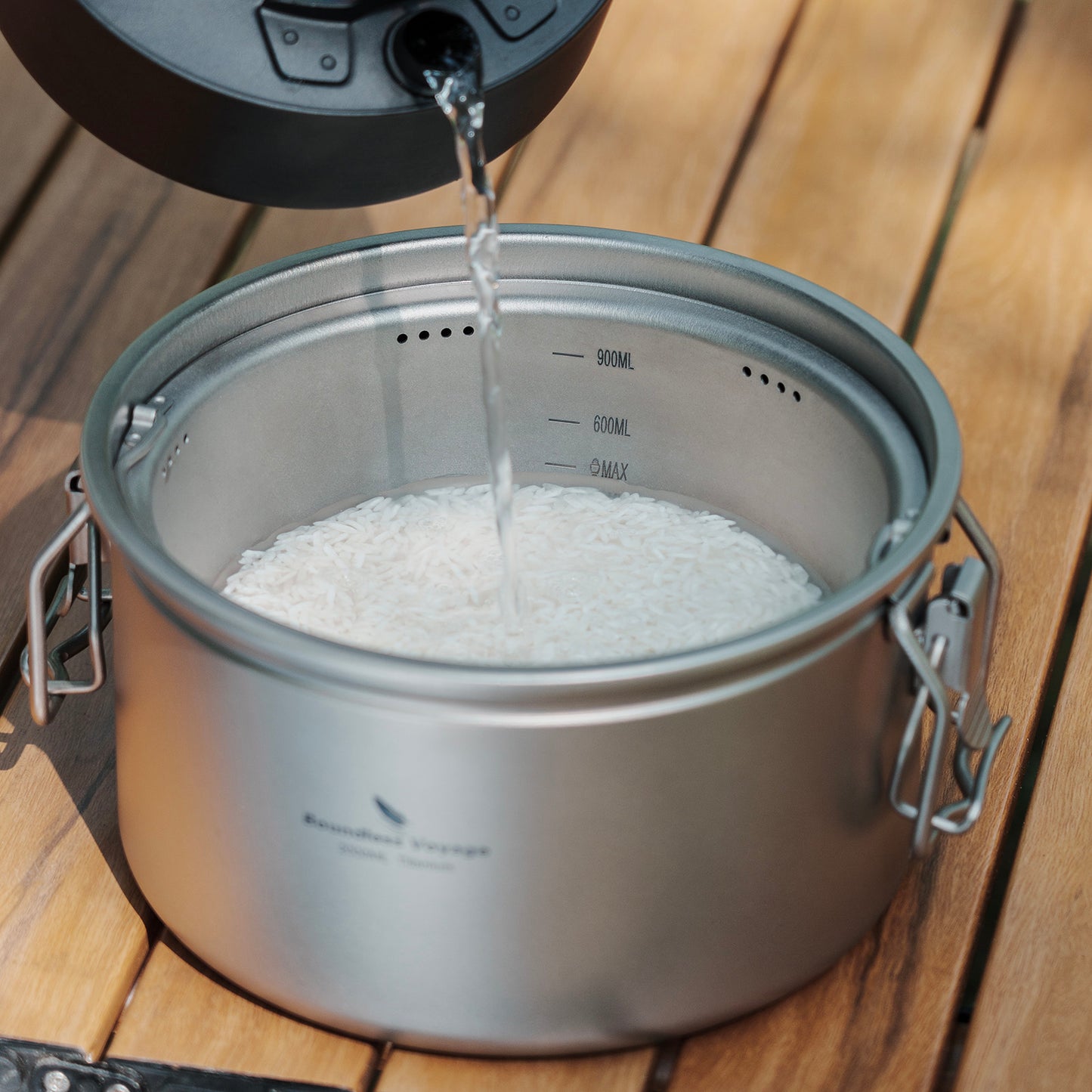 Boundless Voyage Titanium Outdoor Cooking Pot – Ultralight Multi-Purpose Camping Cookware