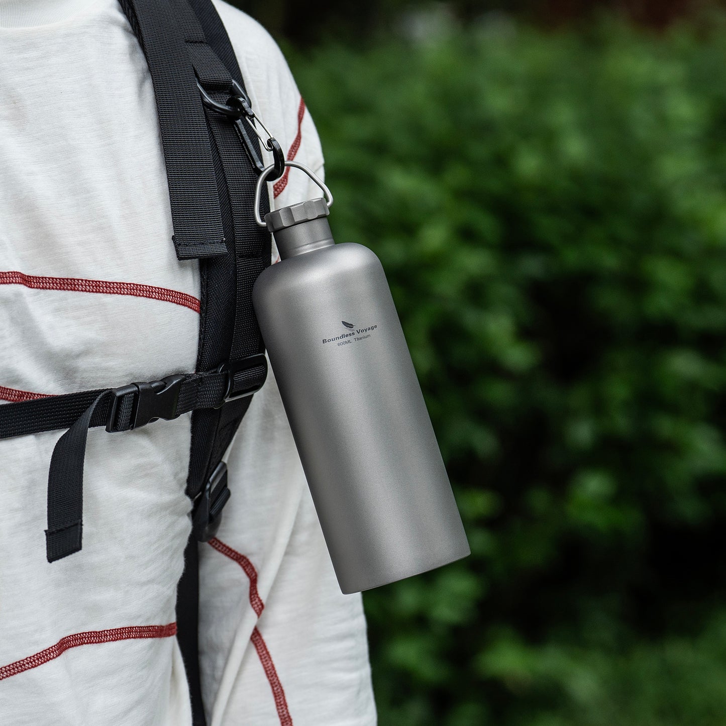 Boundless Voyage 600ml Titanium Bottle – Lightweight, Leak-Proof & Rust-Free for Camping, Hiking & Daily Hydration