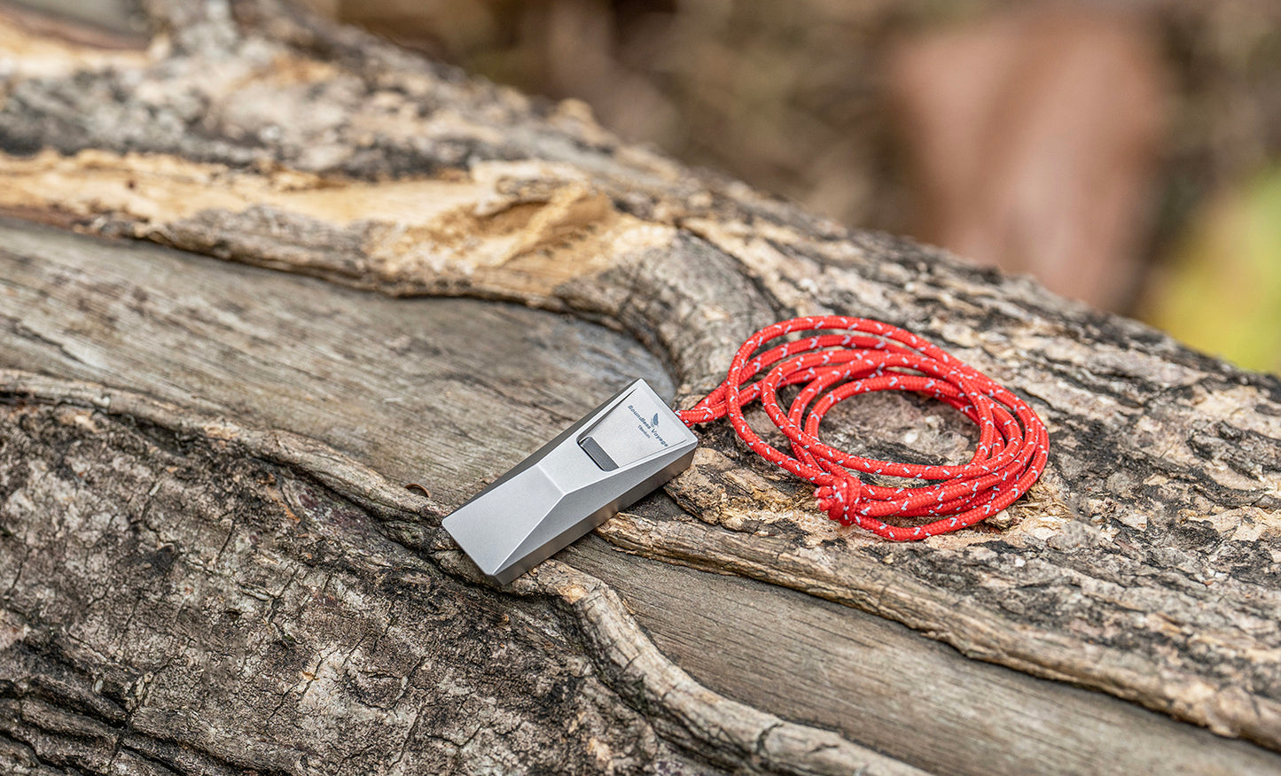 Boundless Voyage Titanium Whistle Emergency Survival Safety Whistles with Lanyard Loud for Outdoor Camping Hiking Coaches Training Sports Keychain Whistle