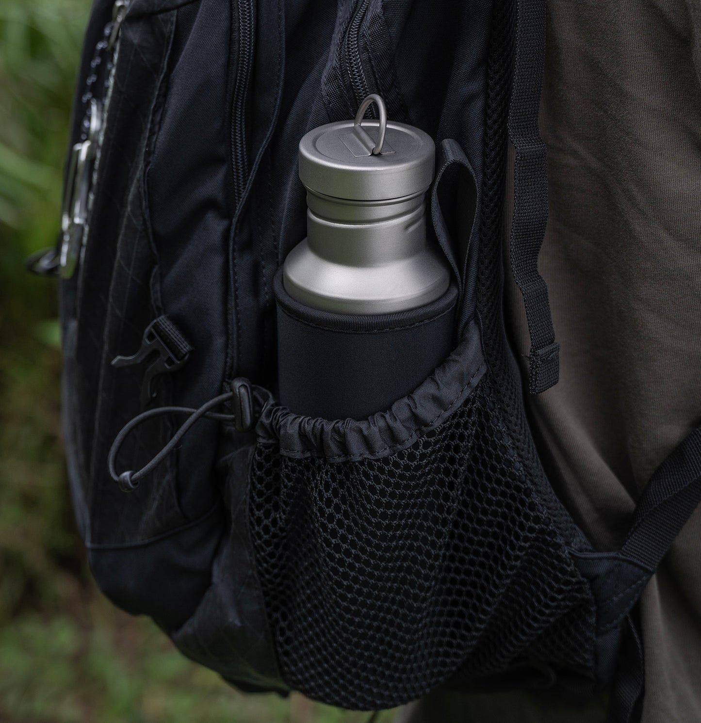 Boundless Voyage Titanium Water Bottle with Lid Wide Mouth Leak-Proof Reusable Sport Drinking Bottle for Camping Hiking Picnic Climbing Running Tea Coffee