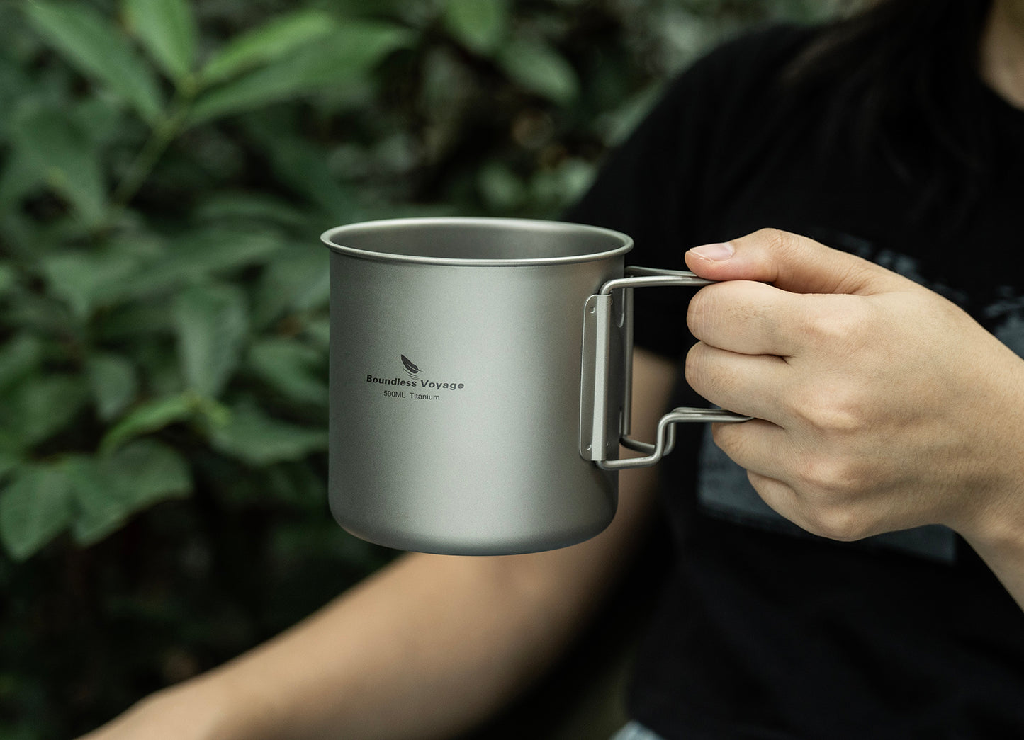 Boundless Voyage Camping Mug Titanium Tea Coffee Cup Lightweight Outdoor Travel Portable Drinkware