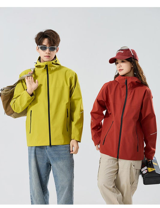 Unisex Lightweight Hard Shell Jacket – Windproof & Waterproof for Hiking, Trekking & Outdoor