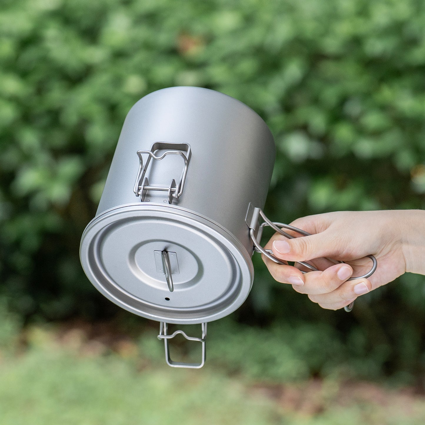 Boundless Voyage Pure Titanium Camping Pot – Ultralight Cookware for Outdoor, Hiking & Travel