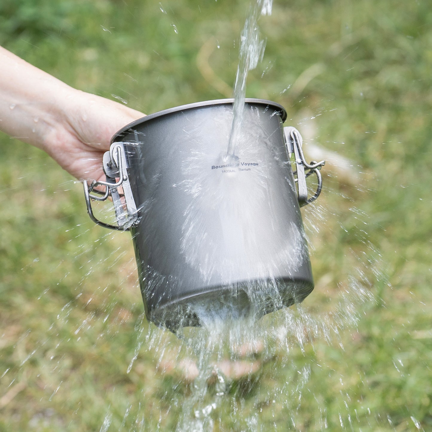 Boundless Voyage Pure Titanium Camping Pot – Ultralight Cookware for Outdoor, Hiking & Travel