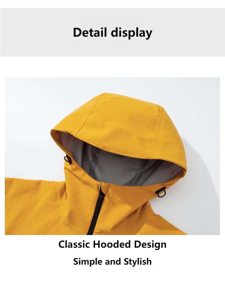 Unisex Lightweight Hard Shell Jacket – Windproof & Waterproof for Hiking, Trekking & Outdoor