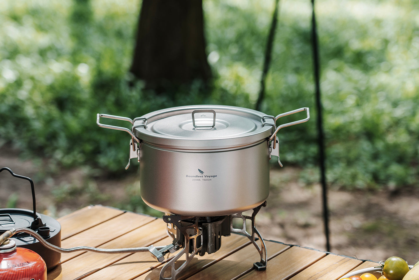 Boundless Voyage Titanium Outdoor Cooking Pot – Ultralight Multi-Purpose Camping Cookware