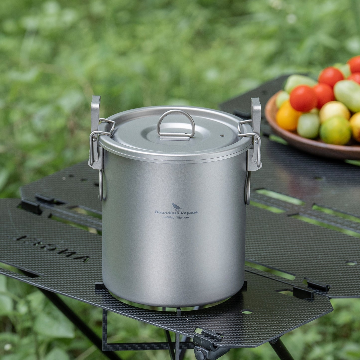 Boundless Voyage Pure Titanium Camping Pot – Ultralight Cookware for Outdoor, Hiking & Travel