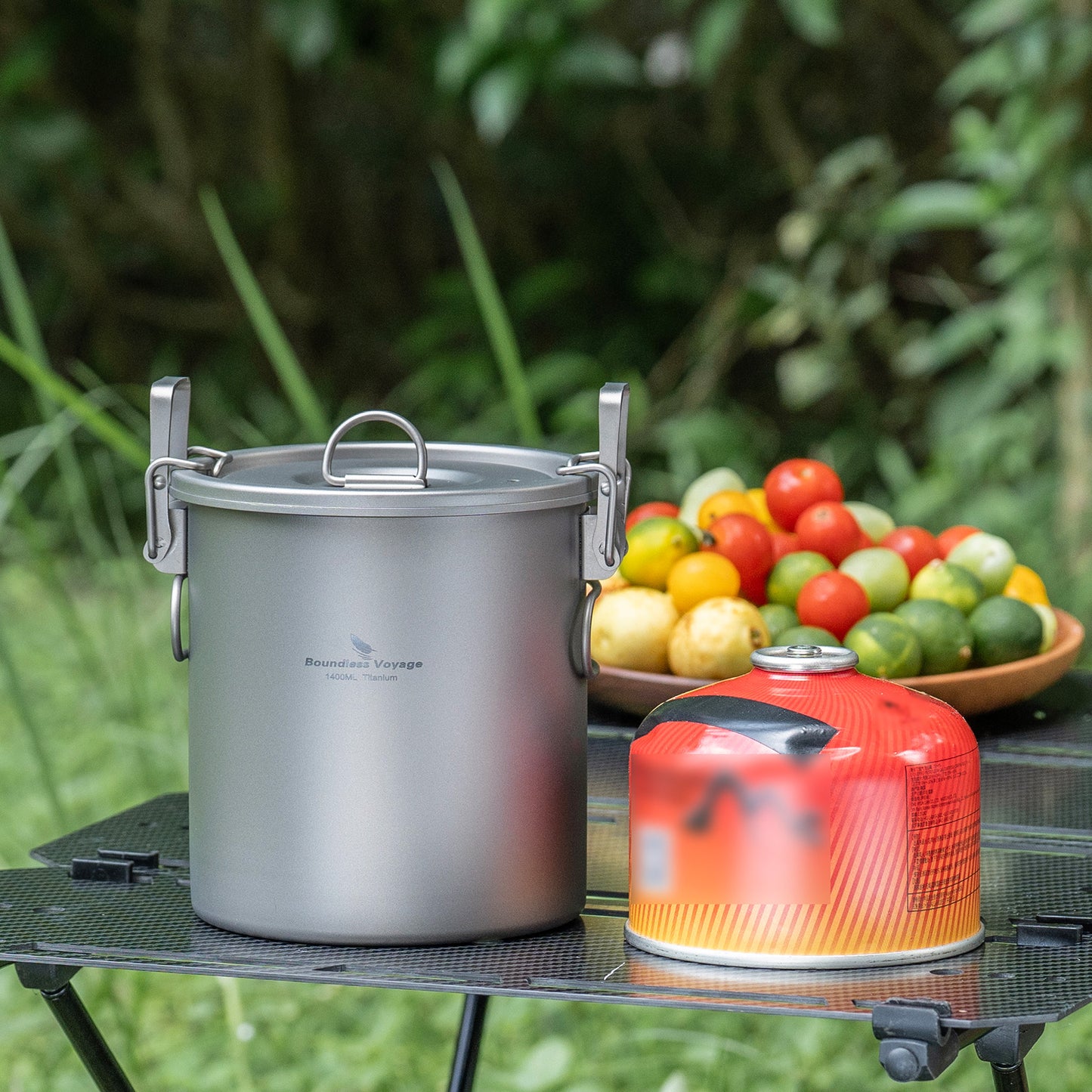 Boundless Voyage Pure Titanium Camping Pot – Ultralight Cookware for Outdoor, Hiking & Travel