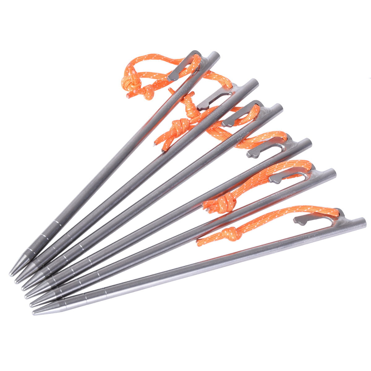 Ultra-Durable Titanium Tent Pegs | Lightweight, Rust-Resistant & Strong for Camping, Hiking & Outdoor Adventures