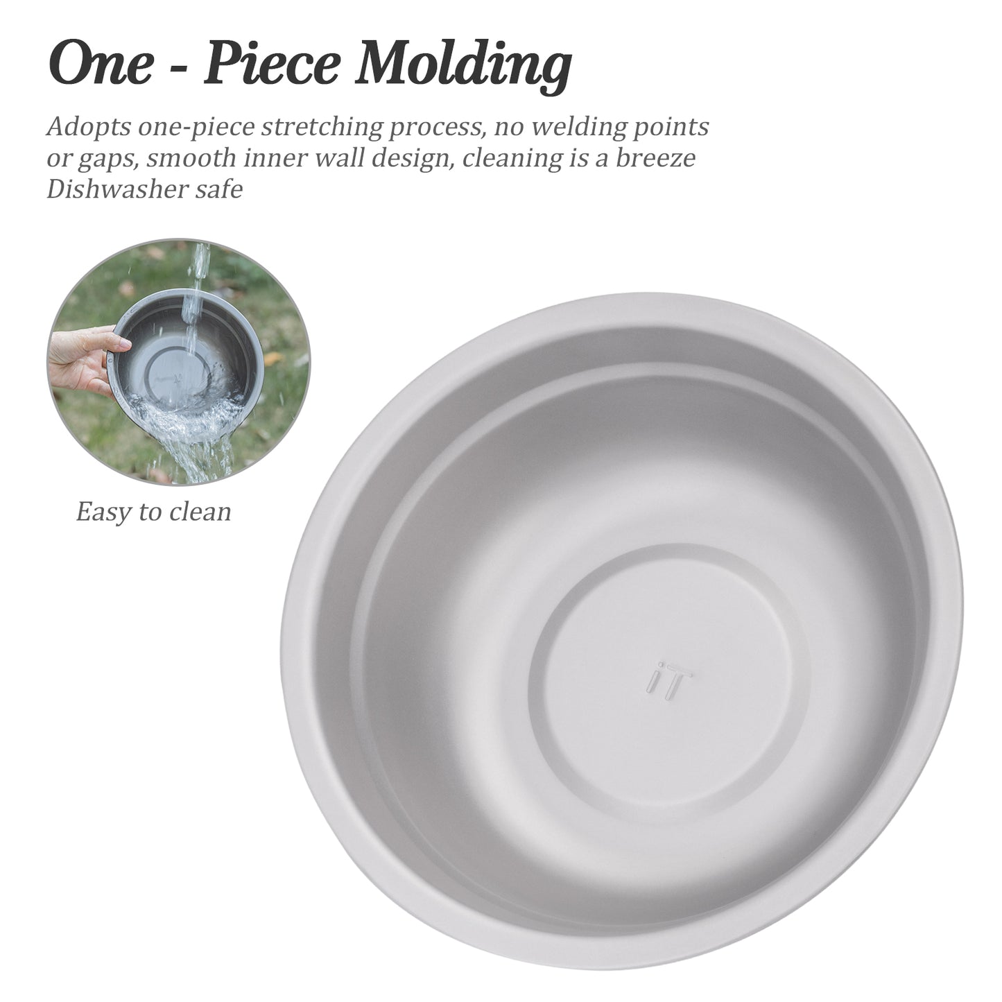 Boundless Voyage 500ml Titanium Bowl Rice Soup Salad Serving Bowl Ultralight Outdoor Camping Travel Durable Portable Tableware