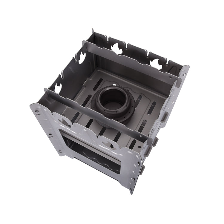Boundless Voyage Outdoor Camping Titanium Removable Wood Stove With Pot Holder Portable Ultralight Thickened Charcoal Burner