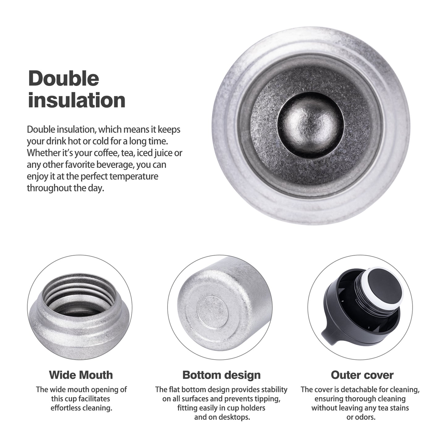 Boundless Voyage 600ml Titanium Double-Walled Cup with Lid – TA1 Insulated Travel Coffee & Tea Mug | Eco-Friendly, Portable & Reusable for Hot & Cold Beverages