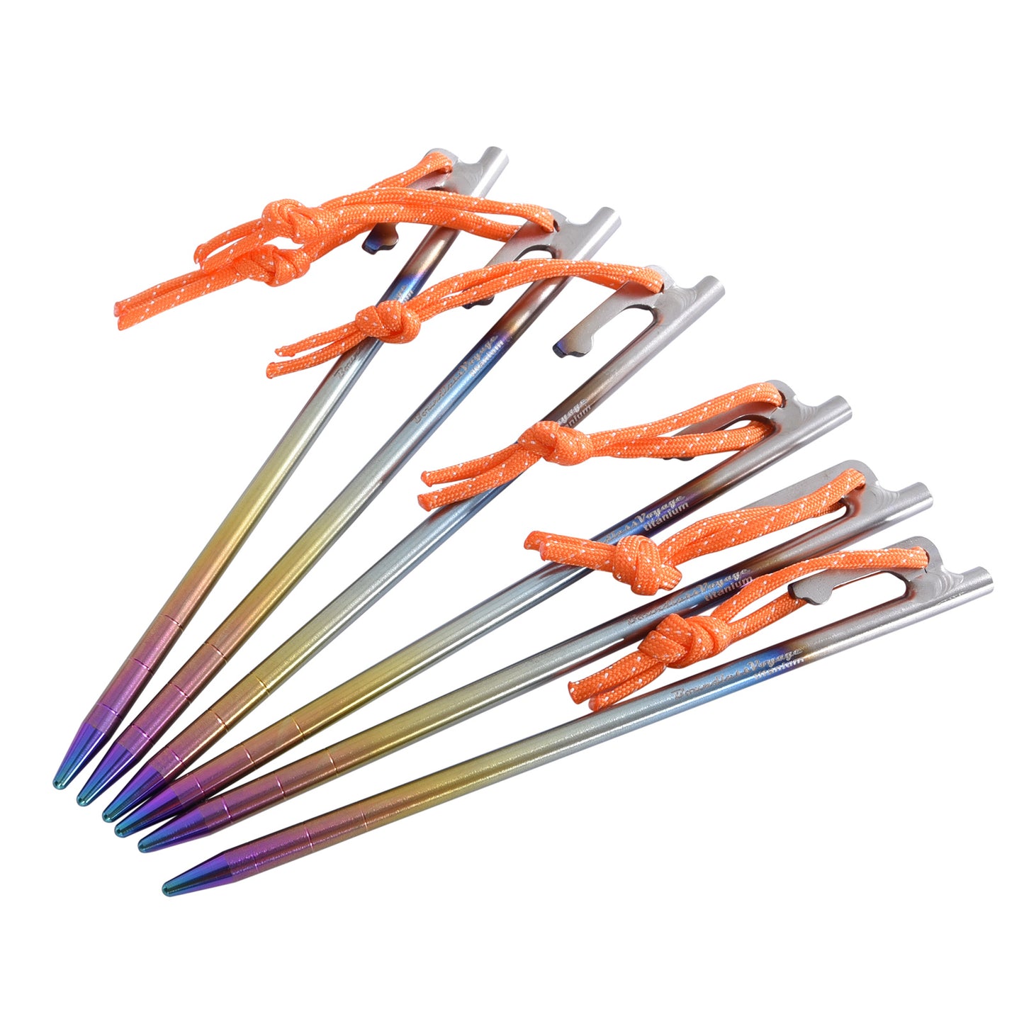 Titanium Tent Pegs | Ultra-Durable, Lightweight & Rust-Resistant for Secure Grounding on Outdoor Adventures