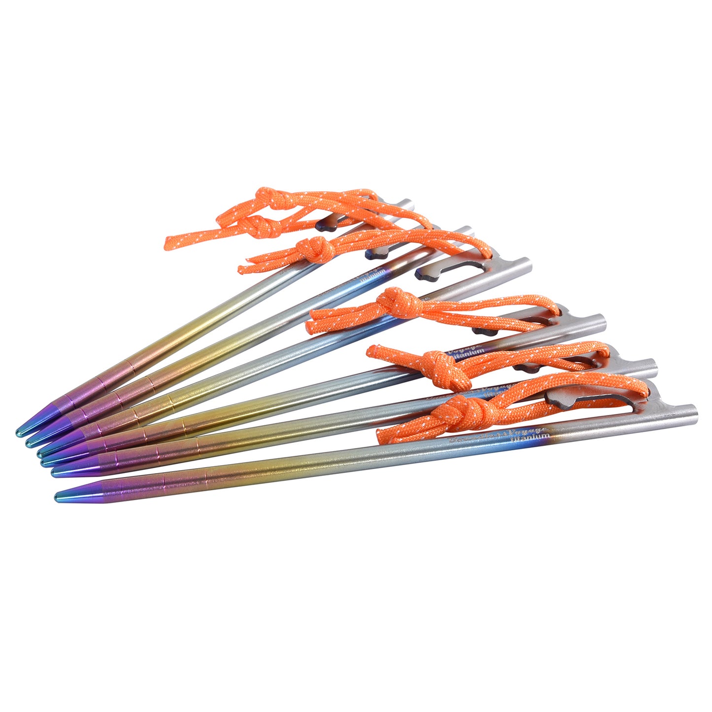 Titanium Tent Pegs | Ultra-Durable, Lightweight & Rust-Resistant for Secure Grounding on Outdoor Adventures