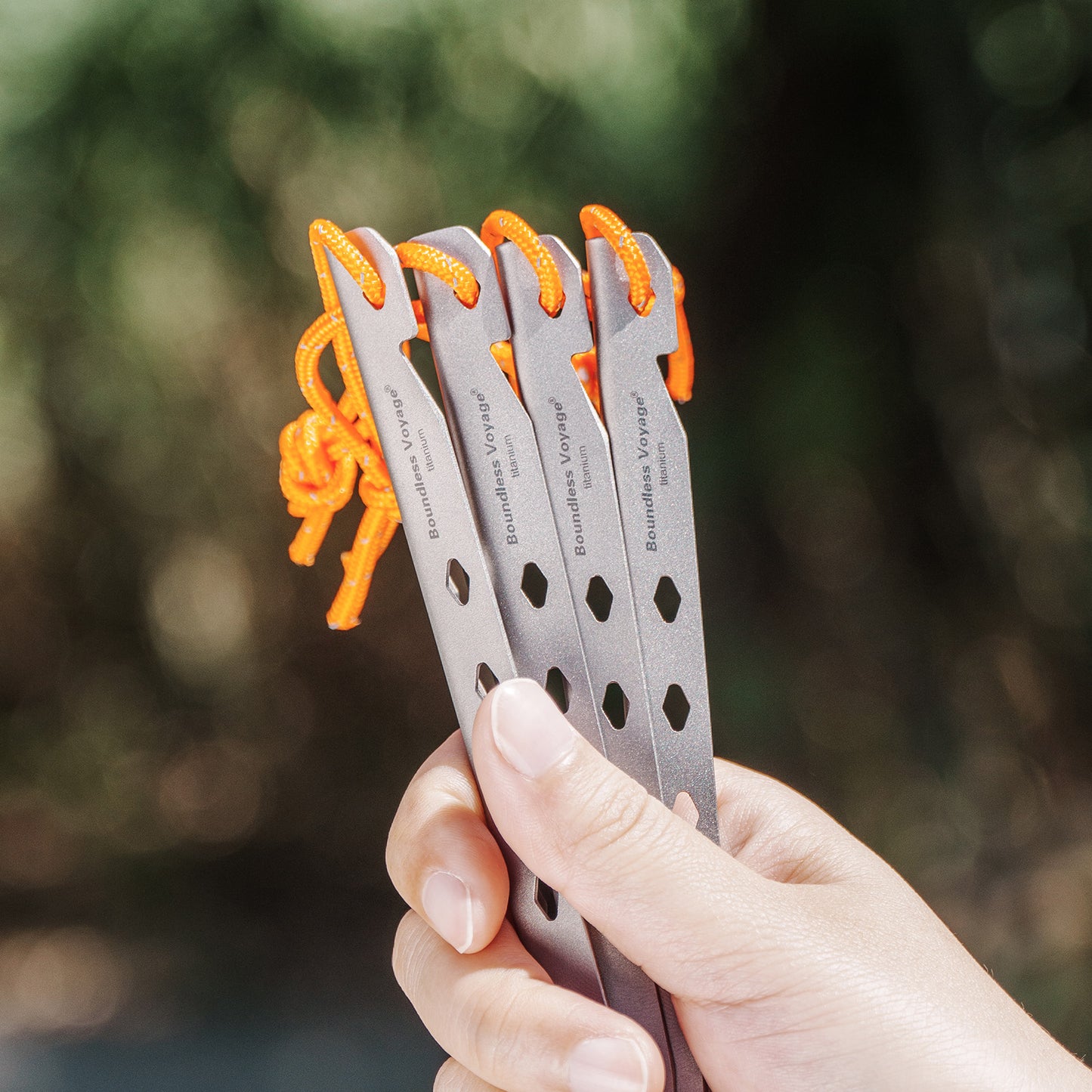 Boundless Voyage Camping Titanium Tent Stakes Pegs Nails Ultralight Outdoor Accessories