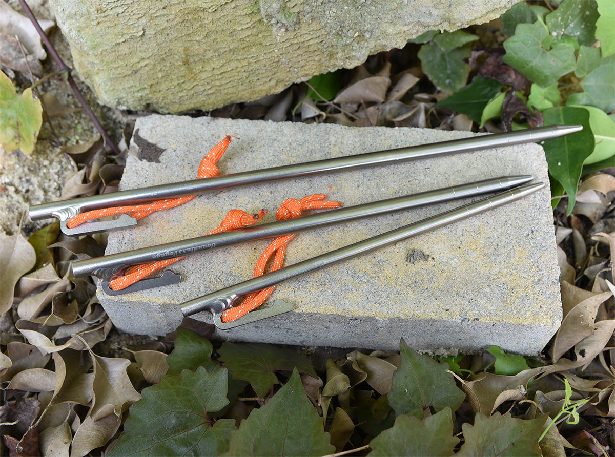 Ultra-Durable Titanium Tent Pegs | Lightweight, Rust-Resistant & Strong for Camping, Hiking & Outdoor Adventures