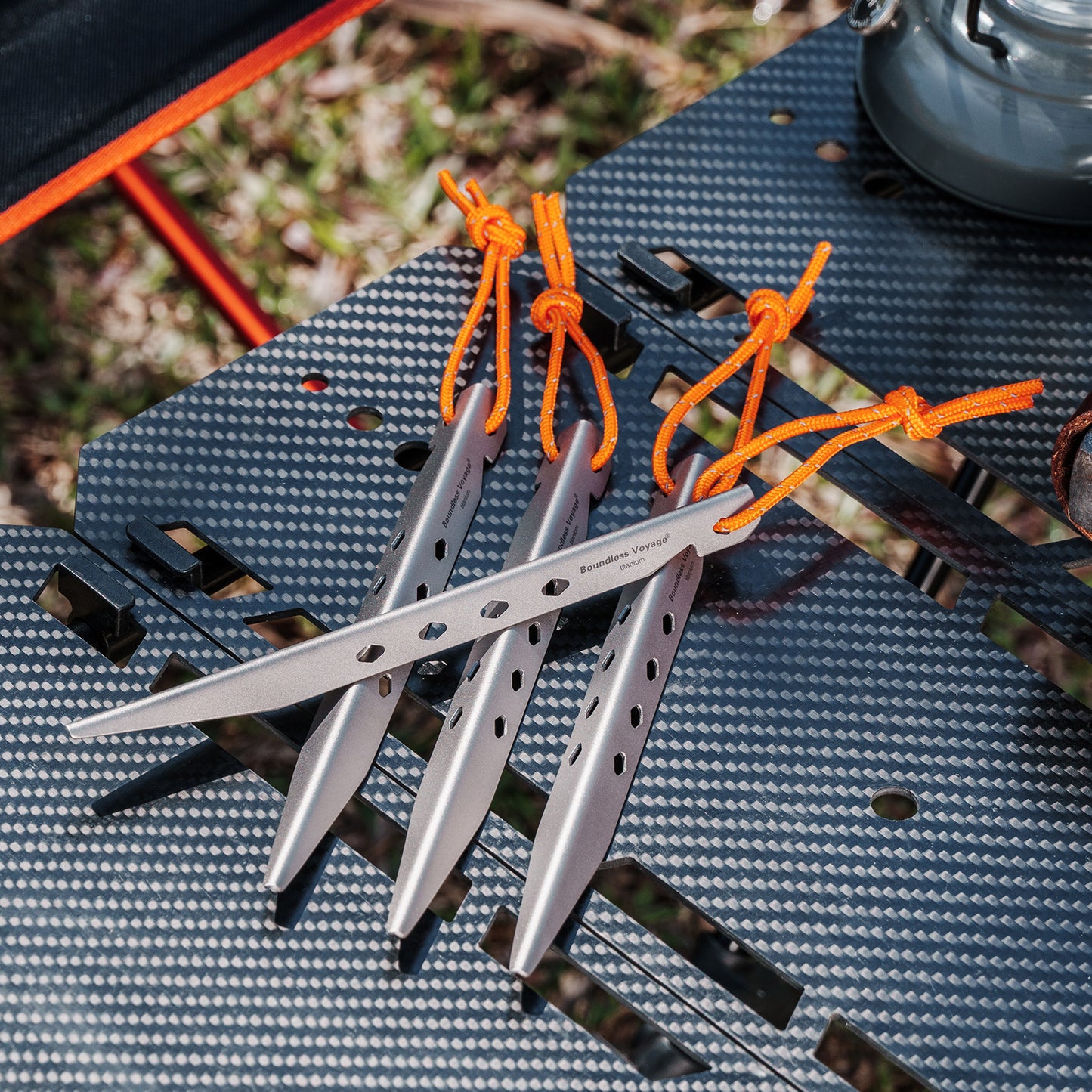 Boundless Voyage Camping Titanium Tent Stakes Pegs Nails Ultralight Outdoor Accessories