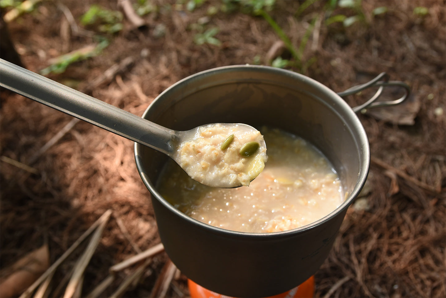 Titanium Pot Pan Set with Folding Handle Outdoor Camping Frying Pan