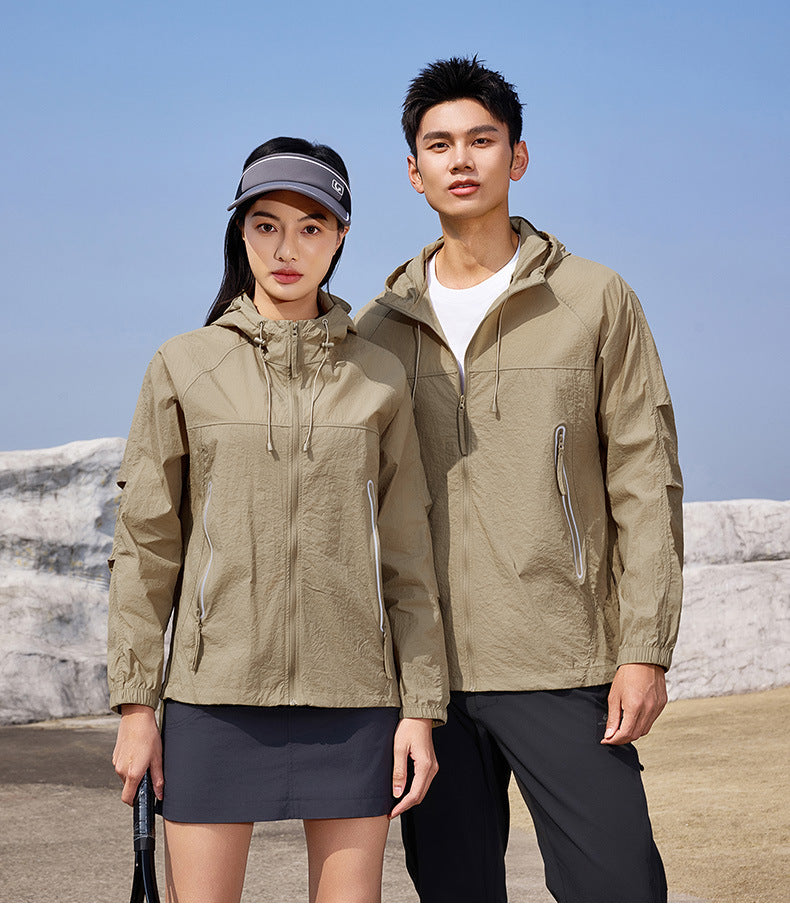 UPF 50+ Sun Protection Hoodie for Men & Women – Lightweight Breathable Outdoor Hiking UV Shirt