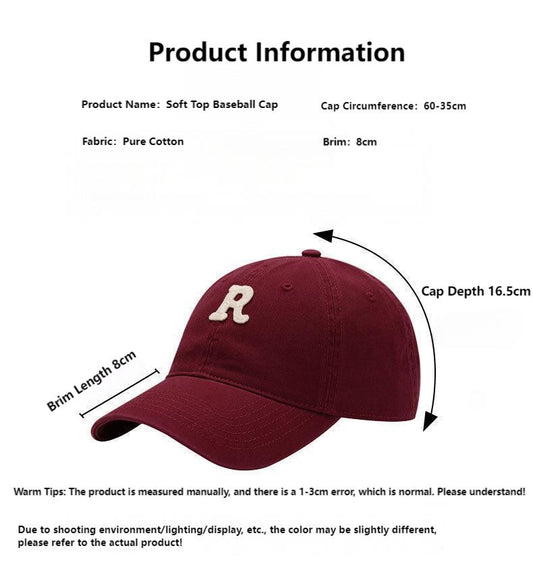 Chic Women’s Baseball Cap – Large Brim for Maximum Sun Protection, Perfect for Larger Head Sizes