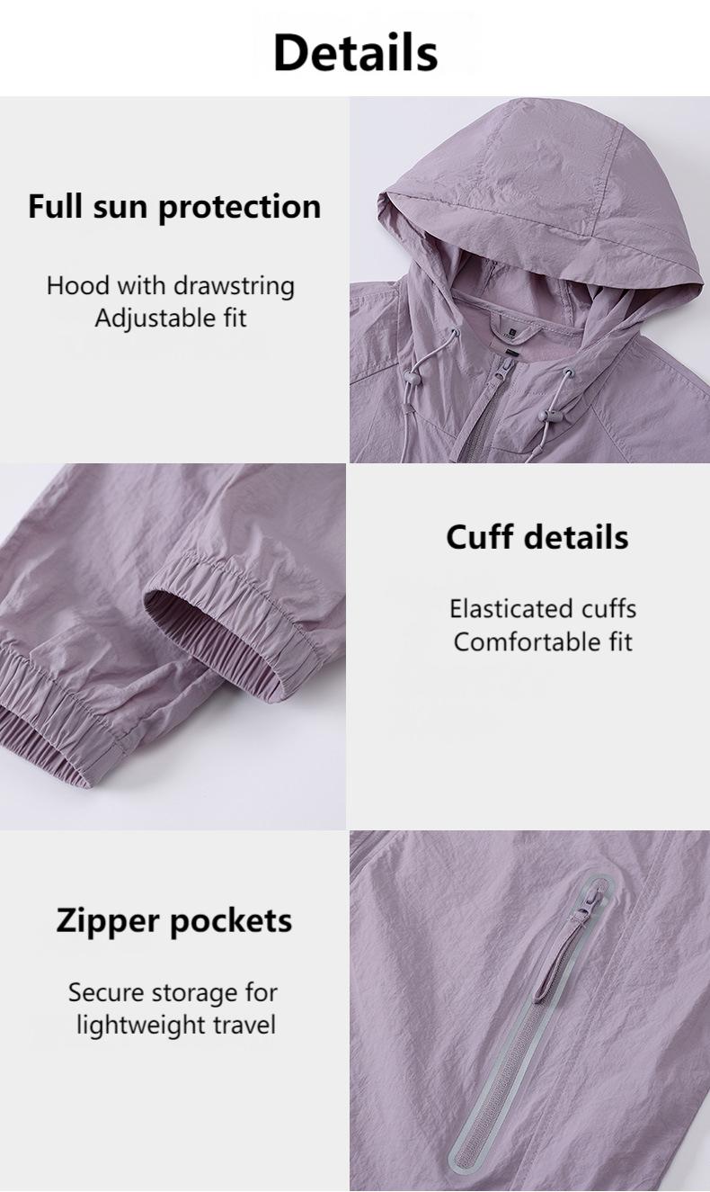 UPF 50+ Sun Protection Hoodie for Men & Women – Lightweight Breathable Outdoor Hiking UV Shirt