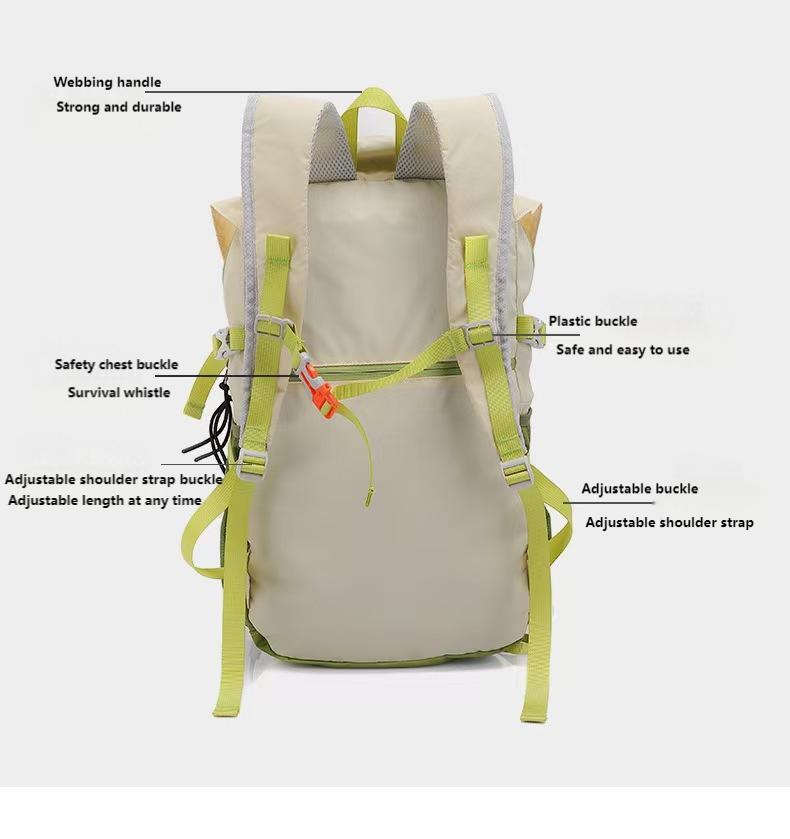 Lightweight Waterproof Outdoor Backpack – Foldable Daypack for Hiking, Cycling, Camping & Travel
